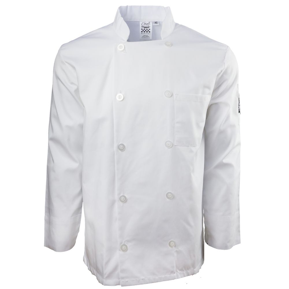Chef Revival Large White Basic Chef Coat