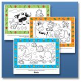 Hoffmaster&reg; Kids Dine-Out Kit with Placemat, Crayons & Wipe