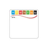 DayMark ToughMark&trade; 2" x 2" Day Of Week Thermal Label