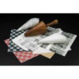 American Metalcraft 12" x 12" Black Checkerboard Fry Paper