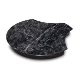Delfin 18.25" x 18.25" Black Round Carrara Pod