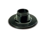 Delfin 10" x 10" Black Round Case-Link Pedestal