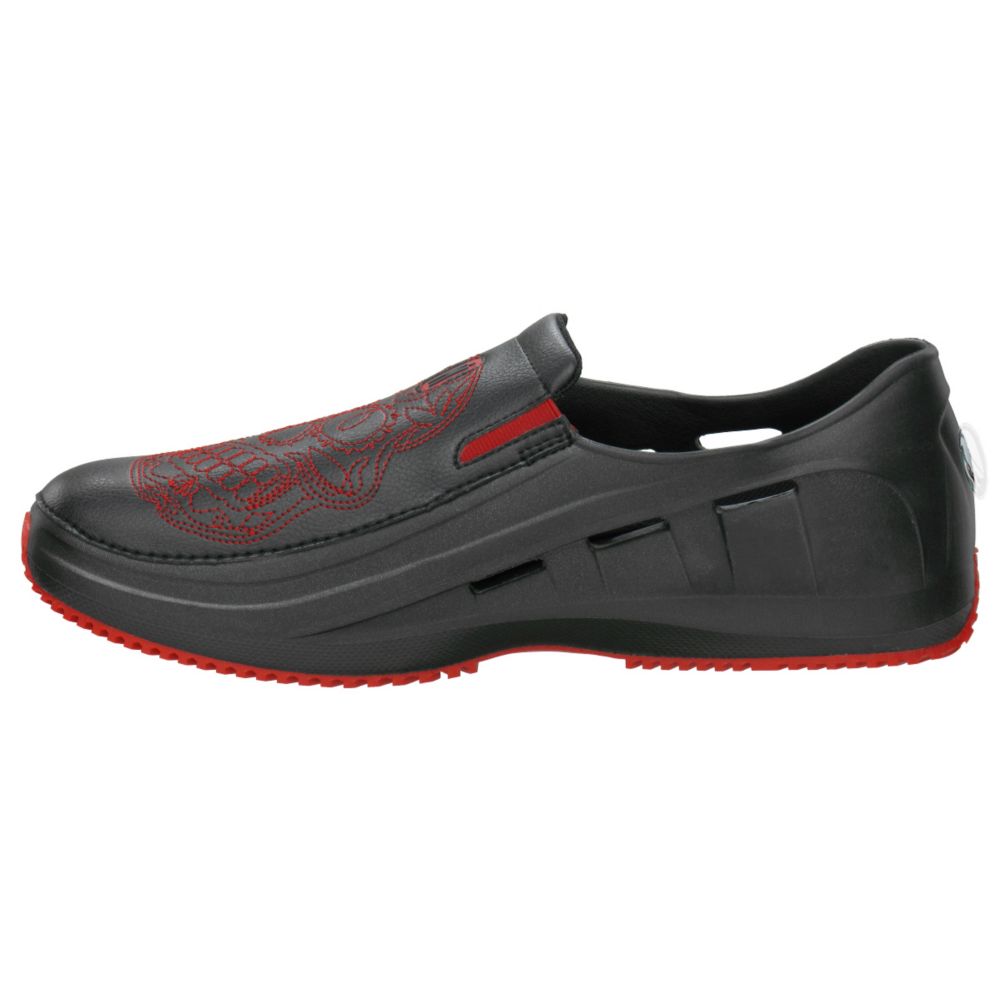 Mozo Size 12 Red Skull Men's Kitchen Shoes