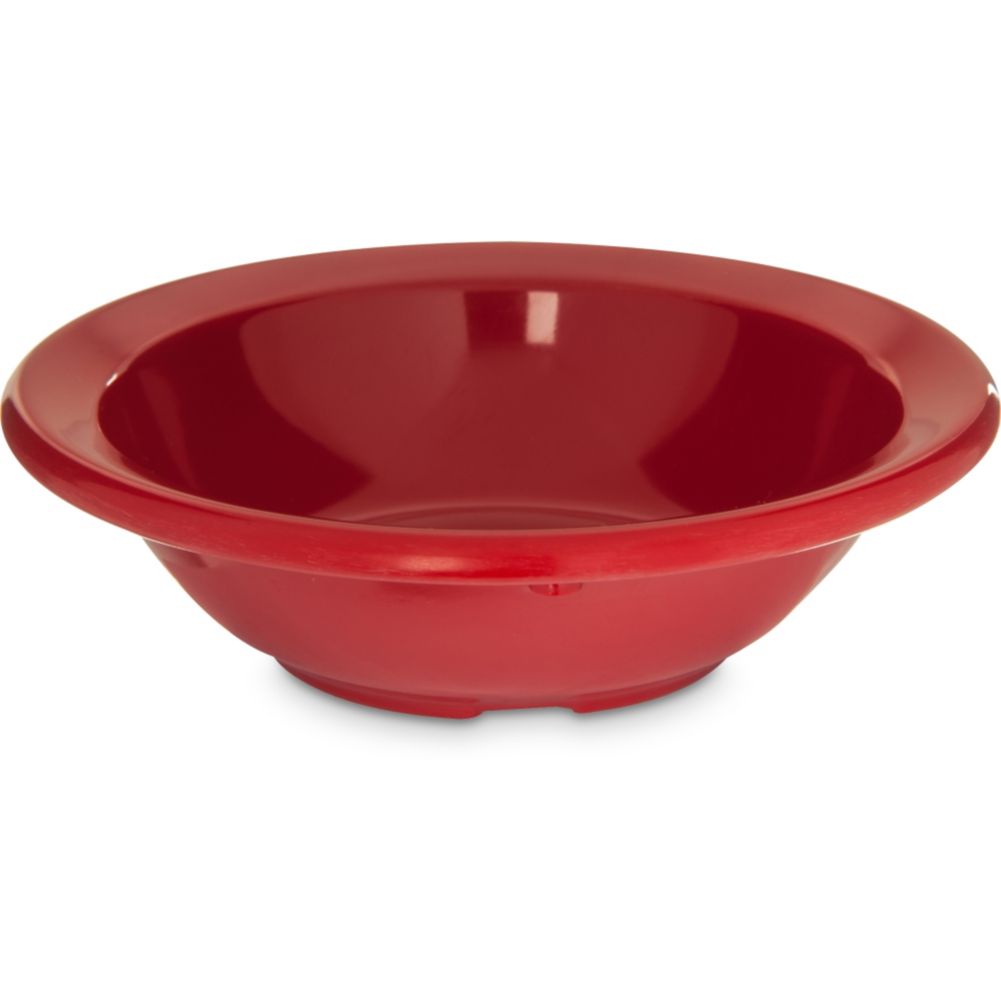 Carlisle Kingline&trade; Red 4-3/4 Oz. Rimmed Fruit Bowl
