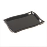 EMI Yoshi&reg; Black Plastic 12" x 18" Waves Tray