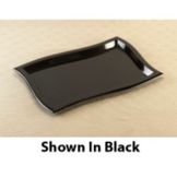EMI Yoshi&reg; White Plastic 12" x 18" Waves Tray