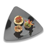 EMI Yoshi&reg; Black Plastic 7" Triangles Plate