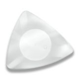 EMI Yoshi&reg; Clear Plastic 7" Triangles Plate