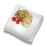 EMI Yoshi&reg; White Plastic 7" Waves Plate