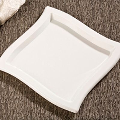 EMI Yoshi&reg; White Plastic 9" Waves Plate