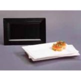 EMI Yoshi&reg; Rectangles Black Plastic 10" x 6-1/2" Plate