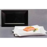 EMI Yoshi&reg; Rectangles White Plastic 13.5" x 8.5" Plate