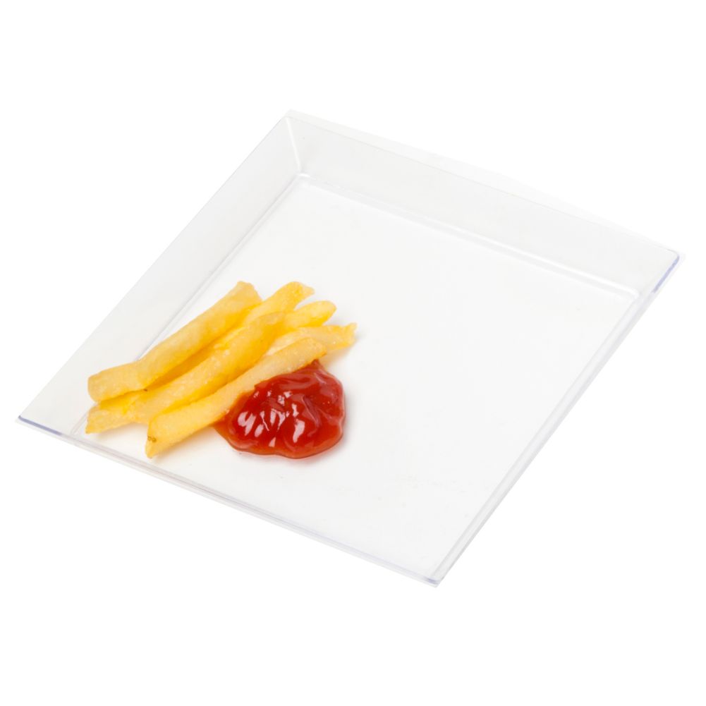 EMI Yoshi&reg; Small Wonders Clear Plastic 4-1/2" Square Dish