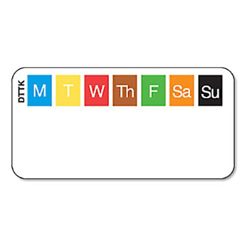 DayMark&reg; 1" x 2" Seven Color Thermal Label