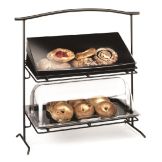Cal-Mil 26-1/4" x 12-1/2" x 27" Two Tier Iron Stand