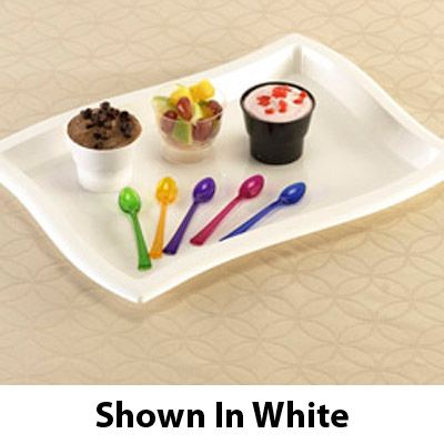 EMI Yoshi&reg; Clear Plastic 10" x 14" Waves Tray