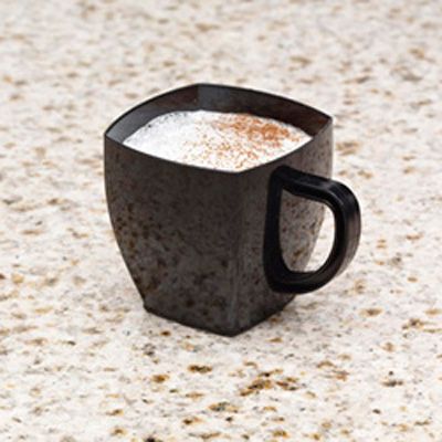 EMI Yoshi&reg; Plastic 8 Oz. Square Black Mug