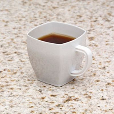 EMI Yoshi&reg; Plastic 8 Oz. Square White Mug
