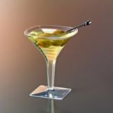 EMI Yoshi&reg; Squares Clear Plastic 2 Oz Mini Martini Glass