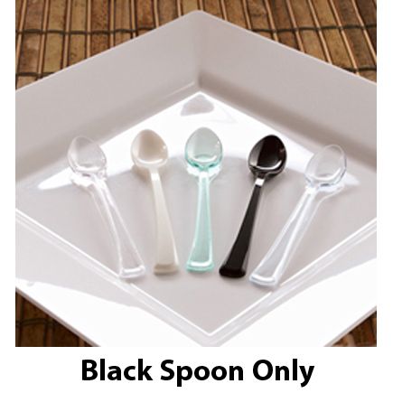 EMI Yoshi&reg; 4" Black Small Wonders Spoon