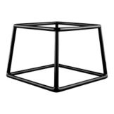 Elite Global Blk Rubber Coated 7" x 6" x 5" Pedestal