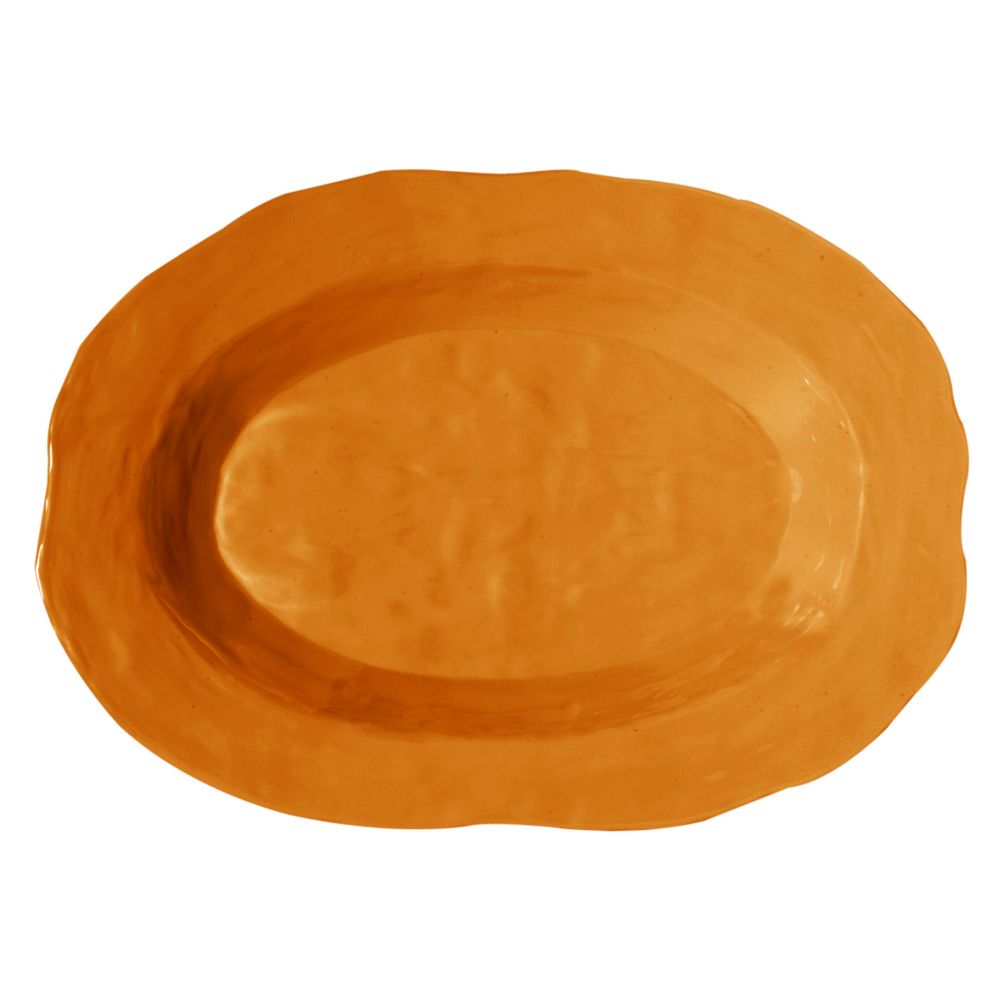 G.E.T. New Yorker&trade; Pumpkin 17-3/4" x 13" Oval Platter
