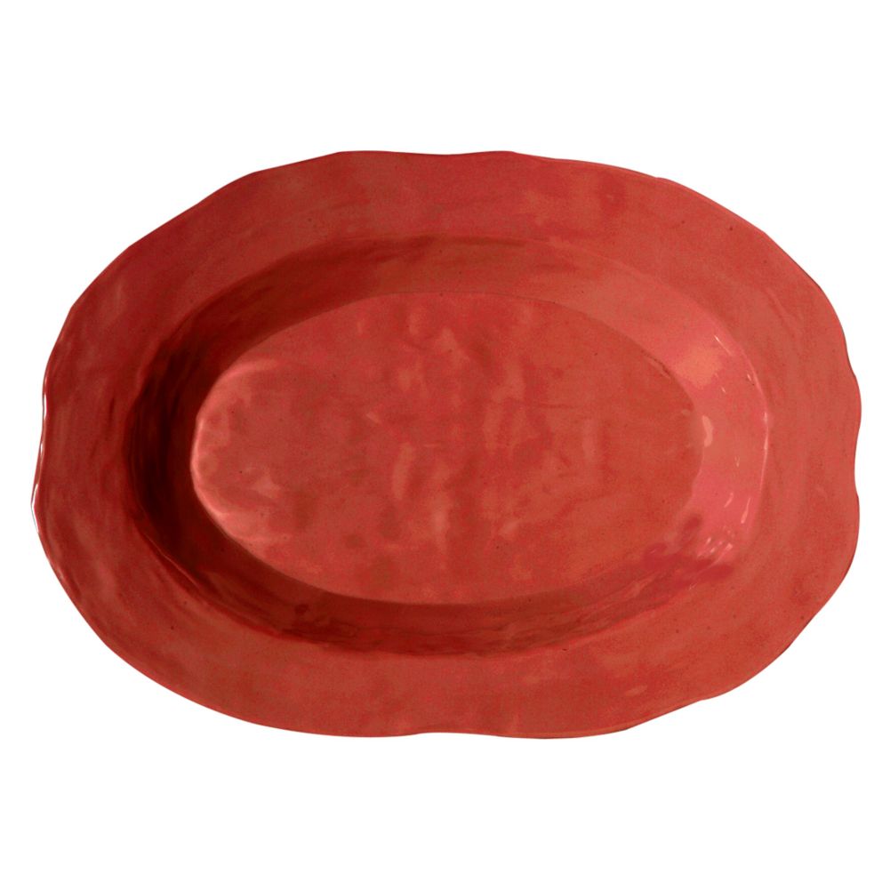 G.E.T. New Yorker&trade; Cranberry 21" x 15" Oval Platter