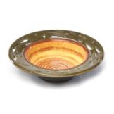 Elite Global Artist Series Round Small Bowl With Leaf Cutout Pattern