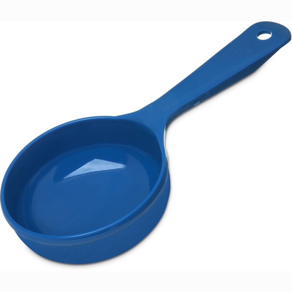 Carlisle&reg; Measure Miser&reg; 8 Oz. Blue Portion Control Spoon