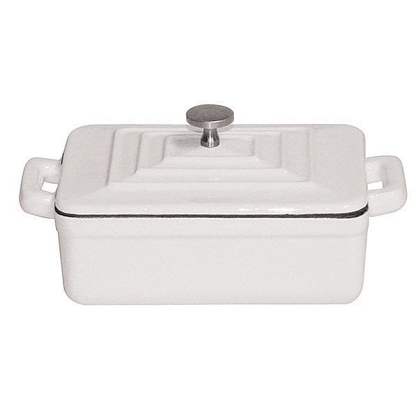 Paderno World Cuisine White 12 Oz. Mini Dutch Oven