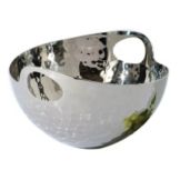 Culinaire&trade; 10" Pounded Stainless Steel Bowl