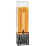 Cal-Mil Squared Black 3 Gallon Beverage Dispenser