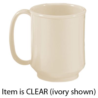 G.E.T. Enterprises Single Handle Clear 8 Oz. Adult Sippy Mug