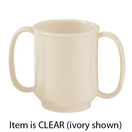 G.E.T. Enterprises Two Handle Clear 8 Oz. Adult Sippy Mug