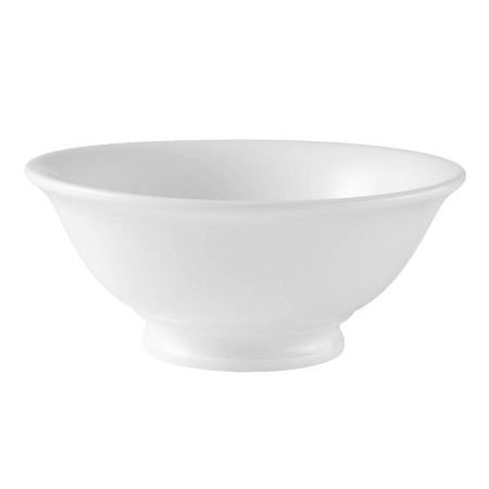 Steelite International White 2 Qt. 9-3/4" Footed Salad Bowl