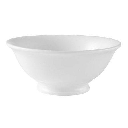 Steelite International White 4-1/4 Qt. 13" Footed Salad Bowl