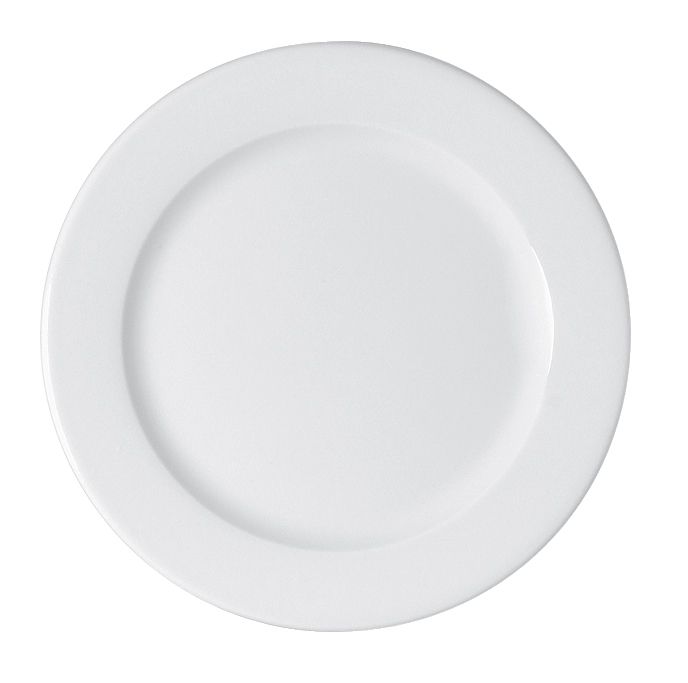 Bauscher USA White Maitre 12" Rim Flat Plate