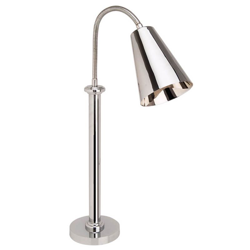 Eastern Tabletop Chrome Self Standing Single Cone Lamp