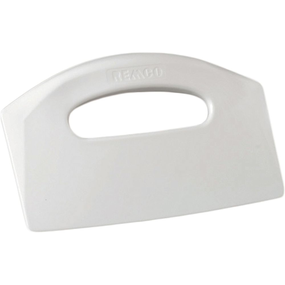 Sani-Safe White Plastic Dough Scraper