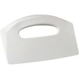 Sani-Safe White Plastic Dough Scraper