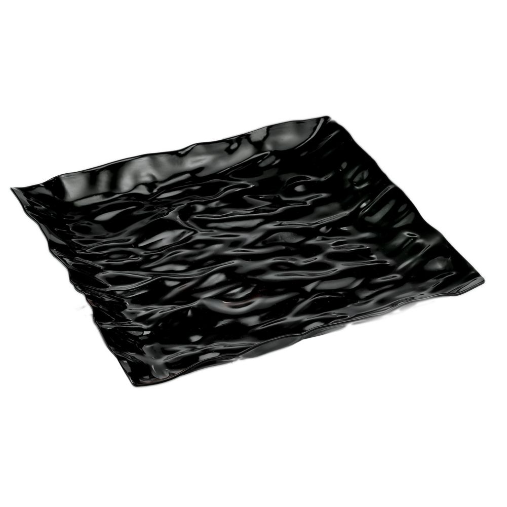 EMI Yoshi&reg; Contemplate Black Plastic Square 12" Tray