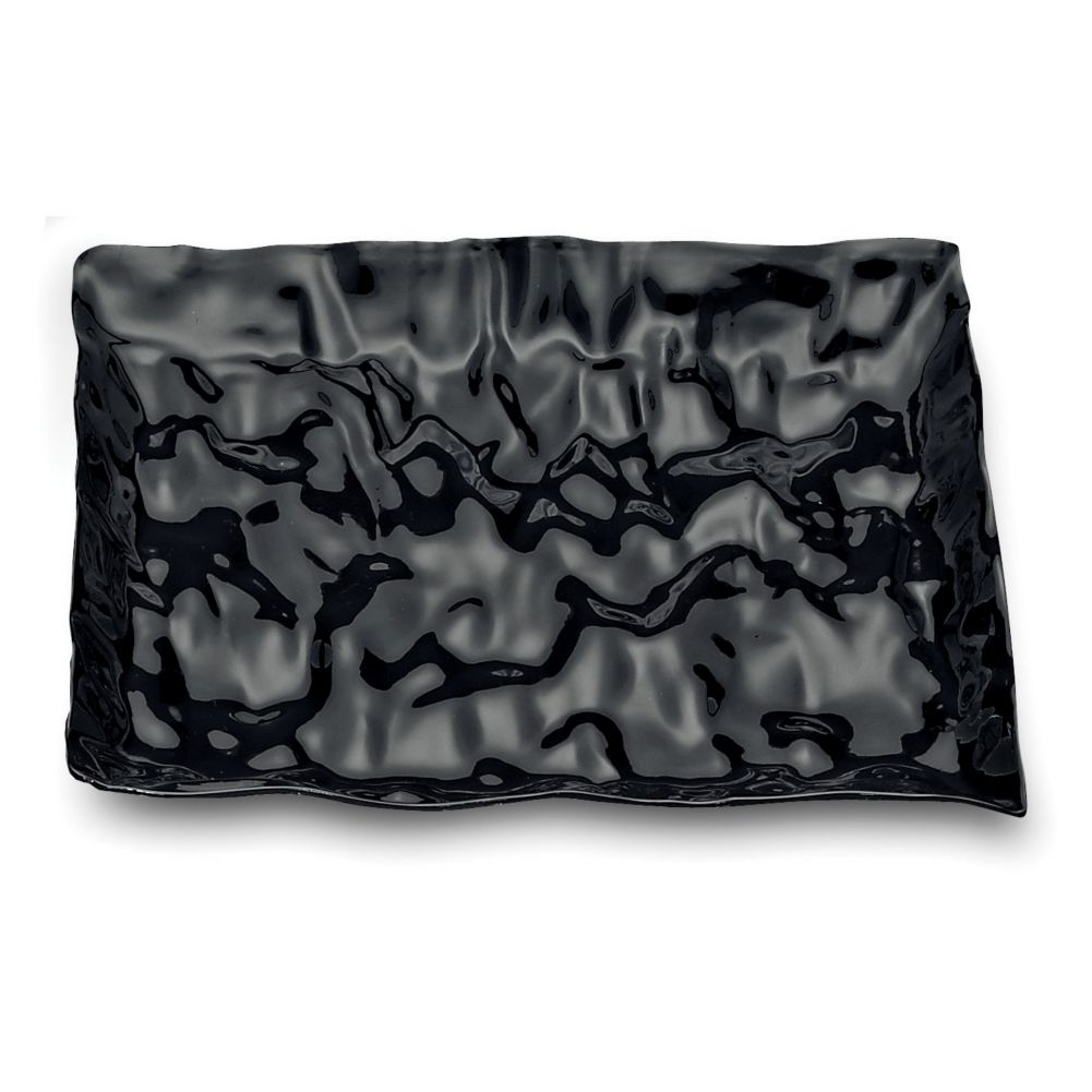 EMI Yoshi&reg; Contemplate Black Plastic 7-1/4" Dessert Plate