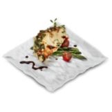EMI Yoshi&reg; Contemplate White Plastic 7-1/4" Dessert Plate