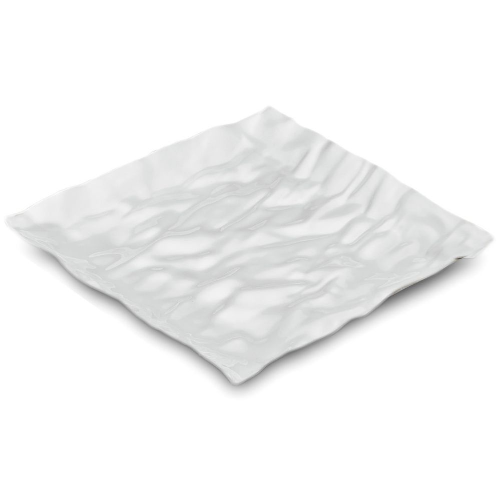 EMI Yoshi&reg; Contemplate White Plastic Square 2-1/2" Tray