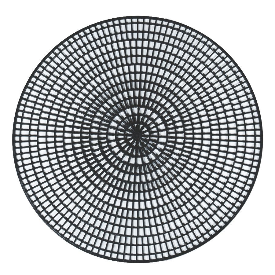 Vollrath&reg; 14-1/2" Round Black Anti-Skid Mat