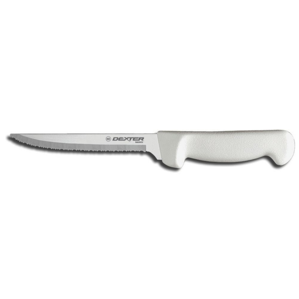Dexter Russell Basics&reg; 6" Utility Knife with White Handle
