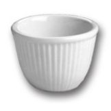Hall&reg; China White 6 Oz. Custard / Dessert Cup