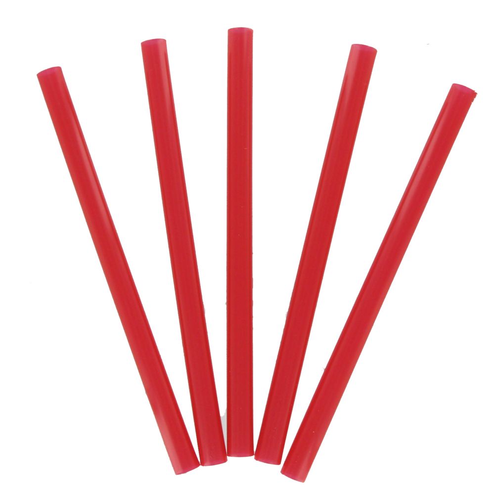 Spir-It Red Super Wide 127mm dia. x 8" Bubble Tea Straw
