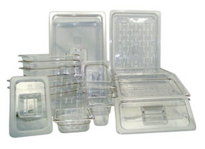 Update International 1/4-Size Polycarbonate Notched Food Pan Cover