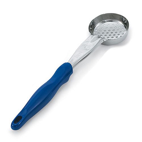 Vollrath&reg; Jacob's Pride 2 Oz. Blue Perforated Spoodle&reg; Utensil